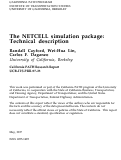 Cover page: The Netcell Simulation Package: Technical Description