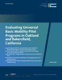 Cover page: Evaluating Universal Basic Mobility Pilot Programs in Oakland and Bakersfield, California