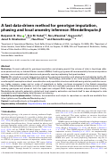 Cover page: A fast data-driven method for genotype imputation, phasing and local ancestry inference: MendelImpute.jl.