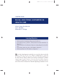 Cover page of Racial and Ethnic Disparities in Health Care