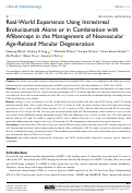 Cover page: Real-World Experience Using Intravitreal Brolucizumab Alone or in Combination with Aflibercept in the Management of Neovascular Age-Related Macular Degeneration.