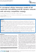 Cover page: A Conceptual Cellular Interaction Model of Left Ventricular Remodelling Post-MI: Dynamic Network with Exit-Entry Competition Strategy