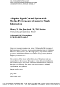 Cover page: Adaptive Signal Control System with On-line Performance Measure for Single Intersection