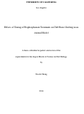 Cover page: Effects of Timing of Bisphosphonate Treatment on Cleft Bone Grafting in an Animal Model