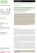 Cover page: Indirect genetic control of migration in a salmonid fish