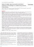 Cover page: Safety of transfer, type of procedure, and factors predictive of limb salvage in a modern series of acute limb ischemia