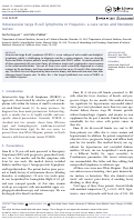 Cover page: Intravascular large B-cell lymphoma in Hispanics: a case series and literature review