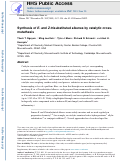 Cover page of Synthesis of E- and Z-trisubstituted alkenes by catalytic cross-metathesis