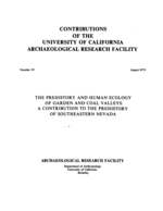 Cover page: The Prehistory and Human Ecology of Garden and Coal Valleys: A Contribution to the Prehistory of Southeastern Nevada