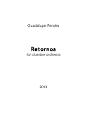 Cover page: Retornos