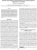 Cover page: The Role of Prior Beliefs in The Rational Speech Act Model of Pragmatics:Exhaustivity as a Case Study