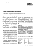 Cover page: Magnetic resonance imaging of knee trauma