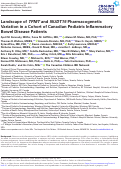 Cover page: Landscape of TPMT and NUDT15 Pharmacogenetic Variation in a Cohort of Canadian Pediatric Inflammatory Bowel Disease Patients.