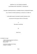 Cover page: Principals’ Leadership Practices: A Qualitative Study to Understand Principals’ Use of Human-Centered Leadership as a Response to COVID-19