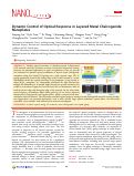 Cover page: Dynamic Control of Optical Response in Layered Metal Chalcogenide Nanoplates