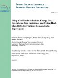 Cover page: Using Cool Roofs to Reduce Energy Use, Greenhouse Gas Emissions, and Urban Heat-island Effects: Findings from an India Experiment