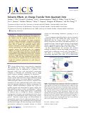 Cover page: Solvents Effects on Charge Transfer from Quantum Dots