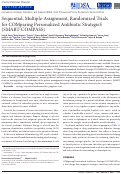 Cover page: Sequential, Multiple-Assignment, Randomized Trials for COMparing Personalized Antibiotic StrategieS (SMART-COMPASS).