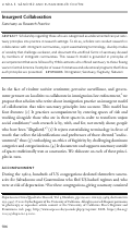 Cover page: Insurgent CollaborationSanctuary as Research Practice