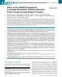 Cover page: Effect of the ASCENT Intervention to Increase Knowledge of Kidney Allocation Policy Changes Among Dialysis Providers.