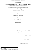 Cover page: Controlling Neural Language Models for Affective Music Composition