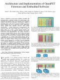 Cover page: Architecture and Implementation of OpenPET Firmware and Embedded Software