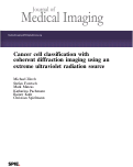 Cover page: Cancer cell classification with coherent diffraction imaging using an extreme ultraviolet radiation source