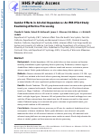 Cover page: Gender Effects in Alcohol Dependence: An fMRI Pilot Study Examining Affective Processing