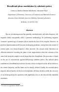 Cover page: Broadband phase modulation by adiabatic pulses