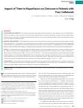 Cover page: Impact of Time-to-Reperfusion on Outcome in Patients with Poor Collaterals