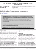 Cover page: Not All Sacral Wounds Are Sacral Decubitus Ulcers: A Case Report