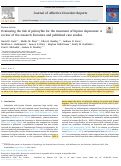 Cover page: Evaluating the risk of psilocybin for the treatment of bipolar depression: A review of the research literature and published case studies