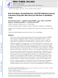 Cover page: Risk Perception, Sexual Behaviors, and PrEP Adherence Among Substance-Using Men Who Have Sex with Men: a Qualitative Study