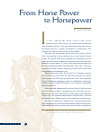 Cover page: From Horse Power to Horsepower