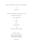 Cover page: Methods and applications in large-scale variational inference