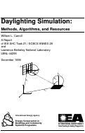 Cover page: Daylighting simulation: methods, algorithms, and resources