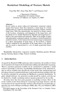 Cover page: Statistical Modeling of Texture Sketch