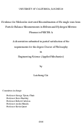 Cover page: Evidence for molecular activated recombination of He single ions from particle balance measurements in helium and hydrogen mixture plasmas in PISCES A