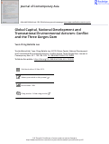 Cover page: Global Capital, National Development and Transnational Environmental Activism: Conflict and the Three Gorges Dam