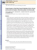 Cover page: Cluster Analysis of the Klein Sexual Orientation Grid in Clinical and Nonclinical Samples: When Bisexuality Is Not Bisexuality