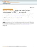 Cover page: Author Correction: Molecular basis for heat desensitization of TRPV1 ion channels