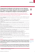 Cover page: Tisagenlecleucel utilisation and outcomes across refractory, first relapse and multiply relapsed B-cell acute lymphoblastic leukemia: a retrospective analysis of real-world patterns.