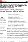 Cover page: Time Trend Analysis of Tuberculosis Treatment While Using Digital Adherence Technologies—An Individual Patient Data Meta-Analysis of Eleven Projects across Ten High Tuberculosis-Burden Countries