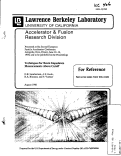 Cover page: Techniques for Beam Impedance Measurements Above Cutoff