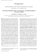 Cover page: Theodosius Dobzhansky's role in the emergence and institutionalization of genetics in Mexico.