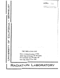 Cover page: THE RELATION OF PHOTOSYNTHESIS TO RESPIRATION