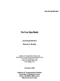 Cover page: The Four Step Model