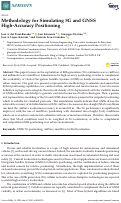 Cover page: Methodology for Simulating 5G and GNSS High-Accuracy Positioning