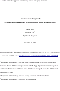 Cover page: A new twist on an old approach:&nbsp; A random-interaction approach for estimating rates of inter-group interaction