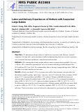 Cover page: Labor and Delivery Experiences of Mothers with Suspected Large Babies